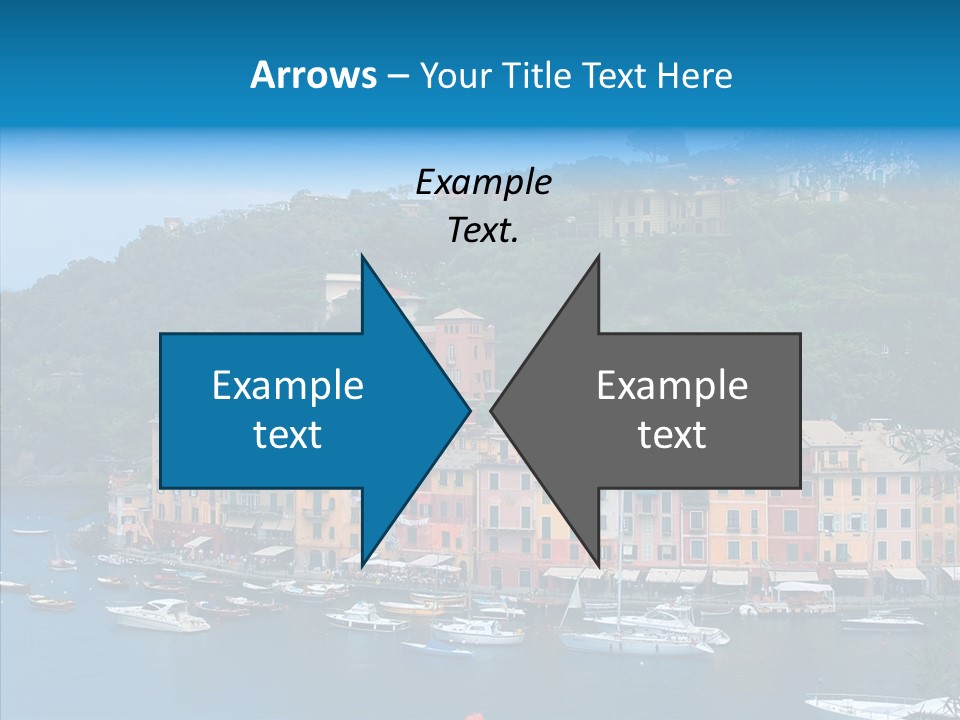 Houses Boats Jetty PowerPoint Template