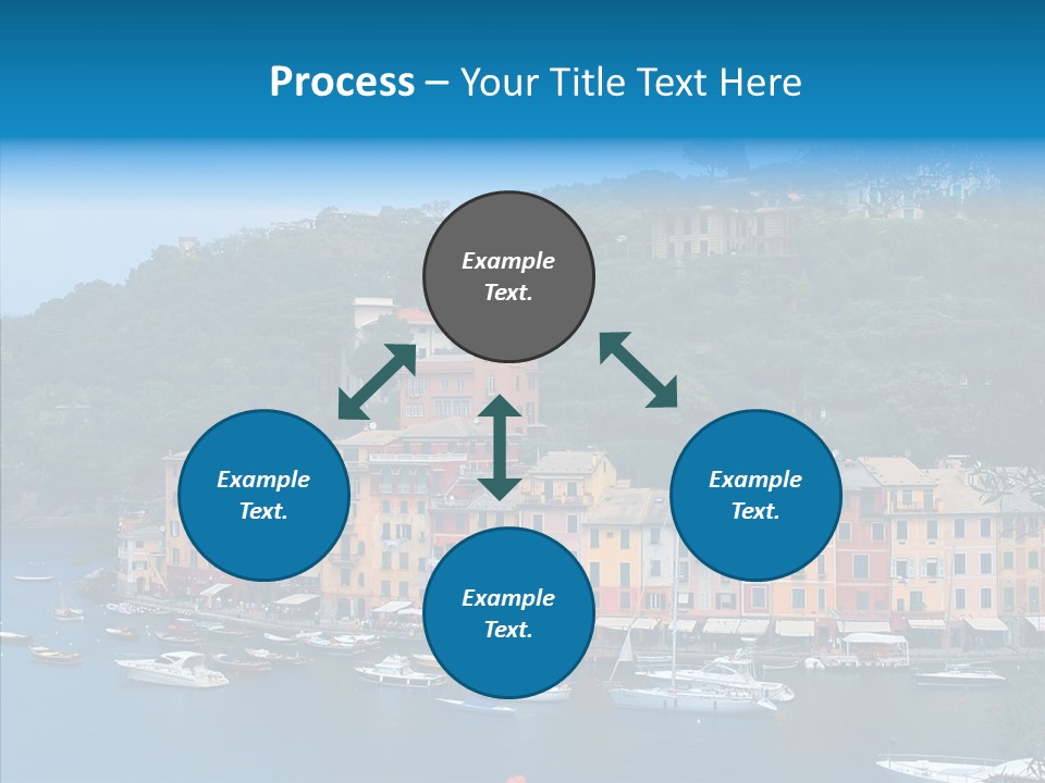 Houses Boats Jetty PowerPoint Template