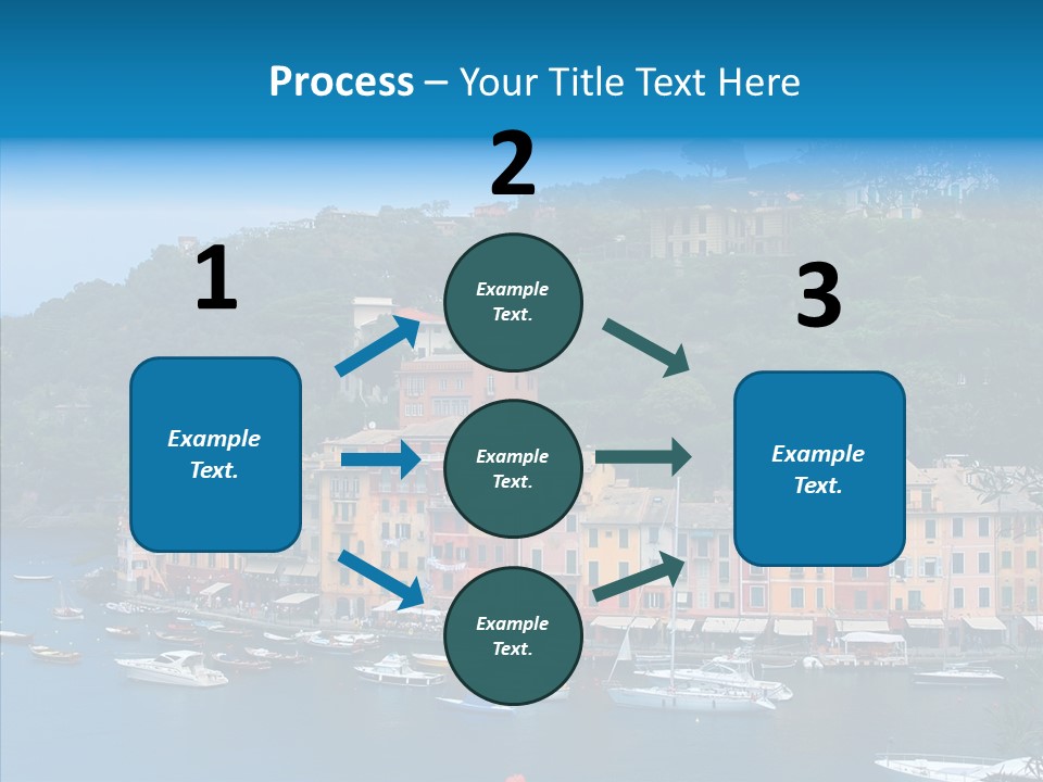 Houses Boats Jetty PowerPoint Template