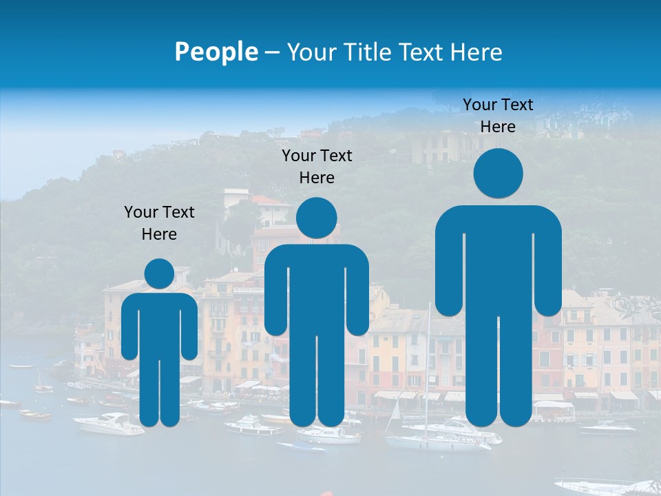 Houses Boats Jetty PowerPoint Template