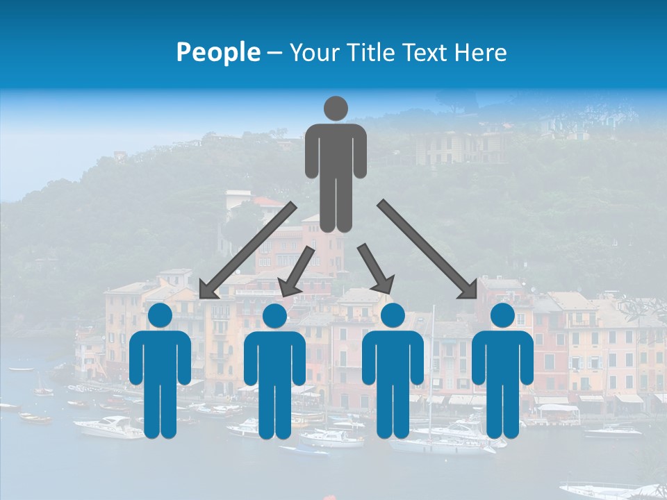 Houses Boats Jetty PowerPoint Template