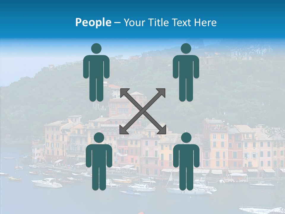 Houses Boats Jetty PowerPoint Template