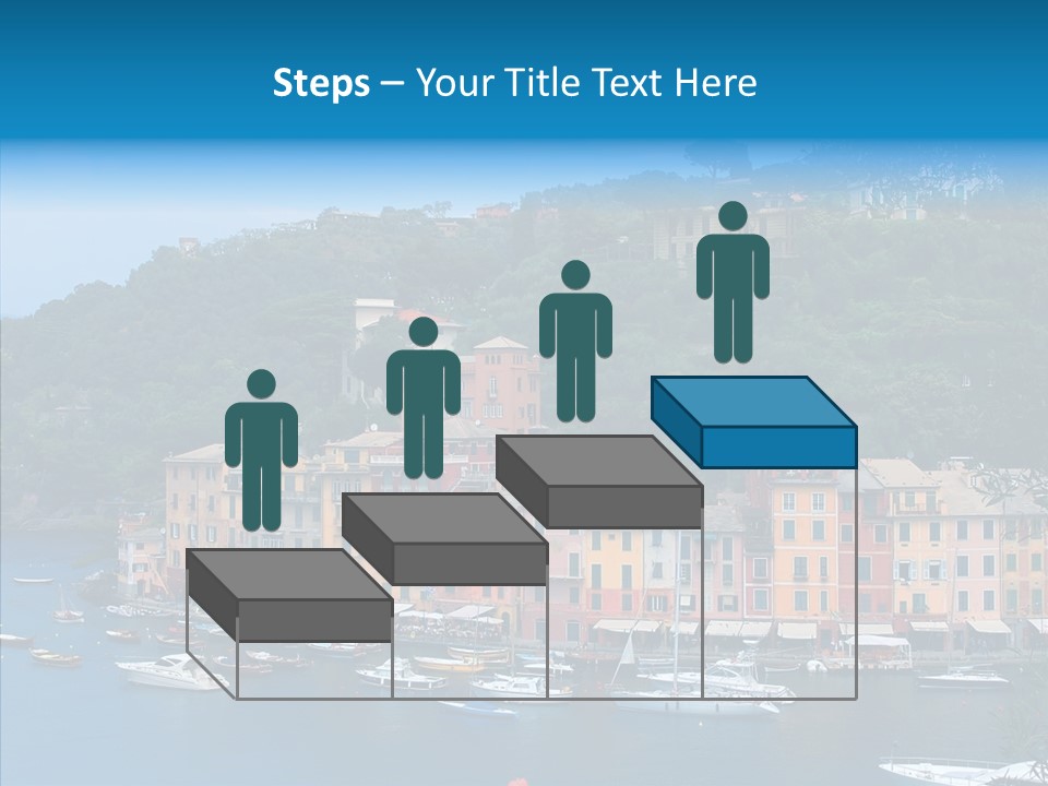 Houses Boats Jetty PowerPoint Template