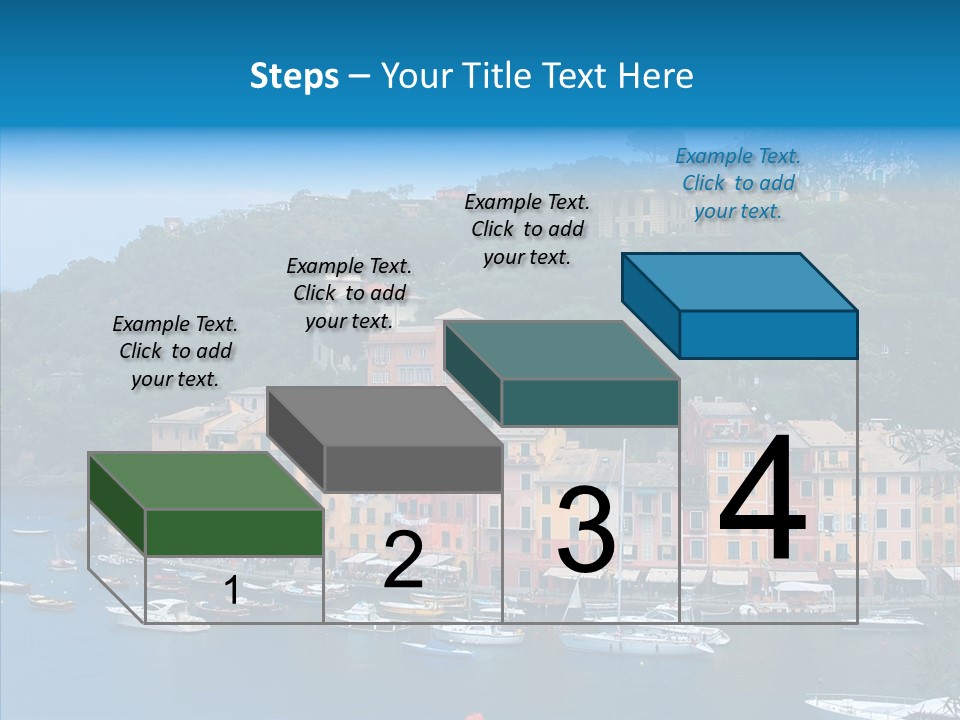 Houses Boats Jetty PowerPoint Template