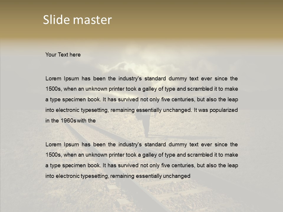 Lost Speed Far PowerPoint Template