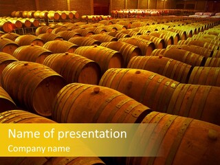 Manufacture Warehouse Vineyard PowerPoint Template