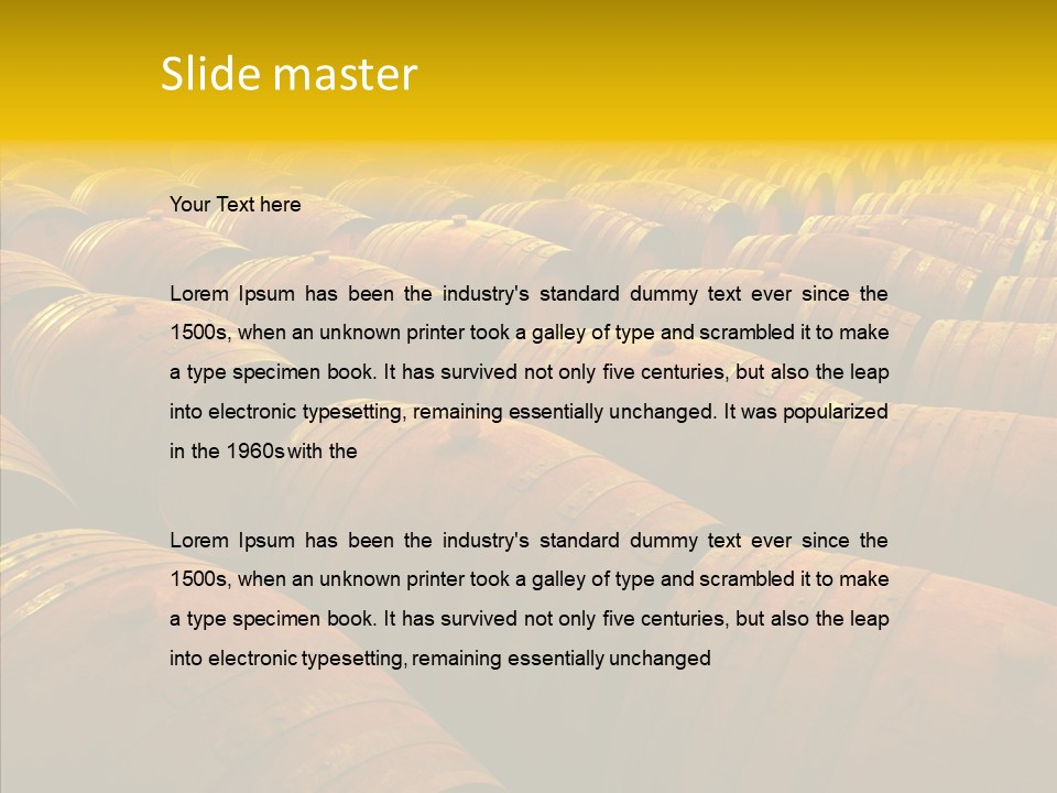 Manufacture Warehouse Vineyard PowerPoint Template