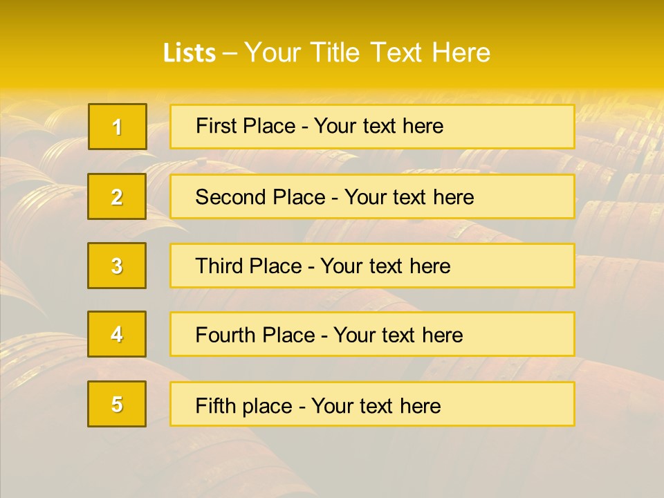Manufacture Warehouse Vineyard PowerPoint Template