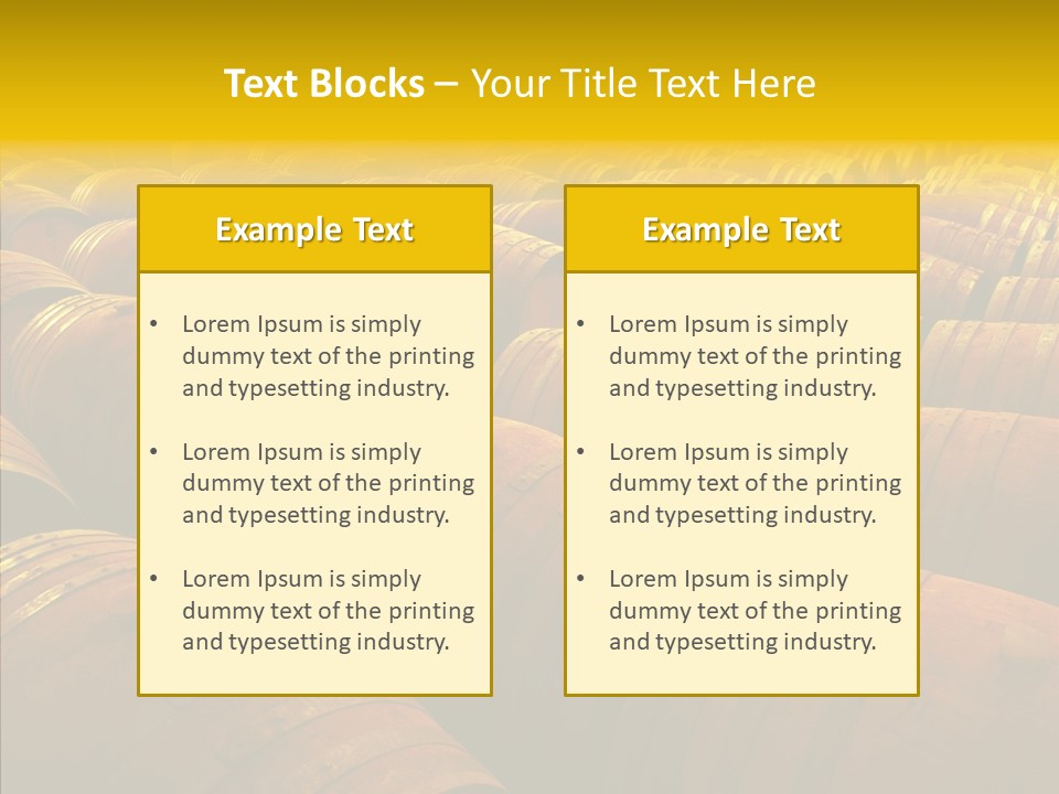 Manufacture Warehouse Vineyard PowerPoint Template