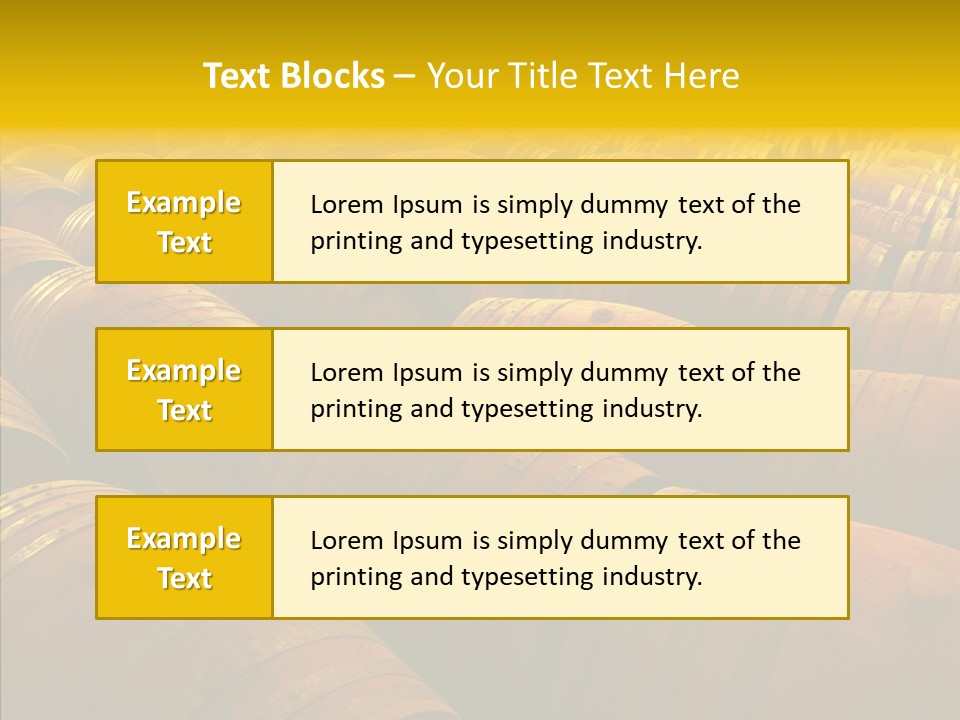 Manufacture Warehouse Vineyard PowerPoint Template