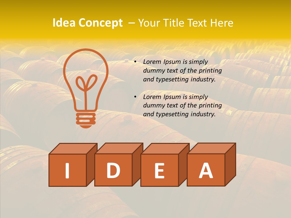 Manufacture Warehouse Vineyard PowerPoint Template