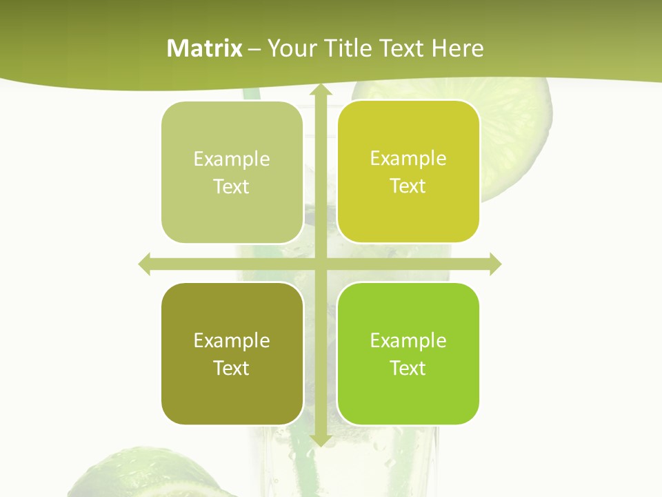 Bar Ice Object PowerPoint Template