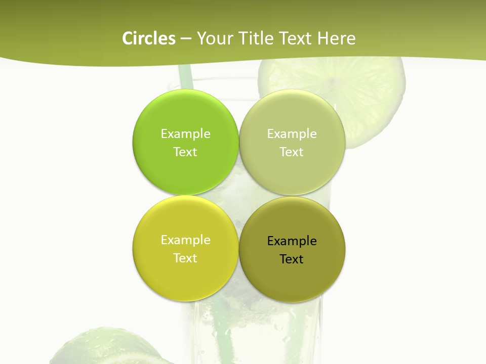 Bar Ice Object PowerPoint Template