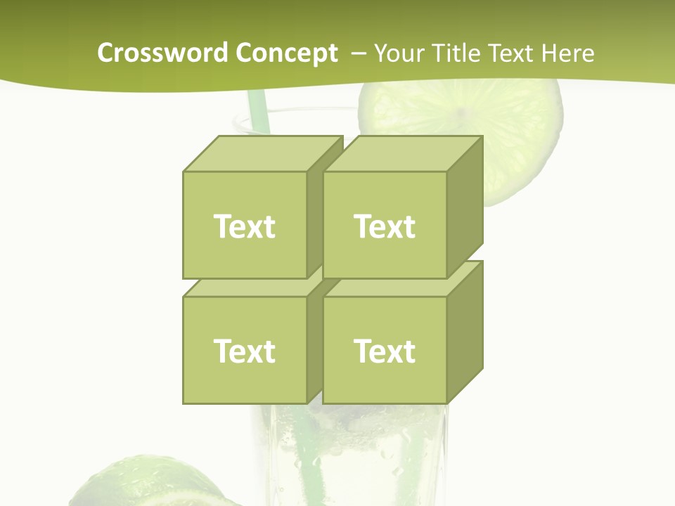 Bar Ice Object PowerPoint Template