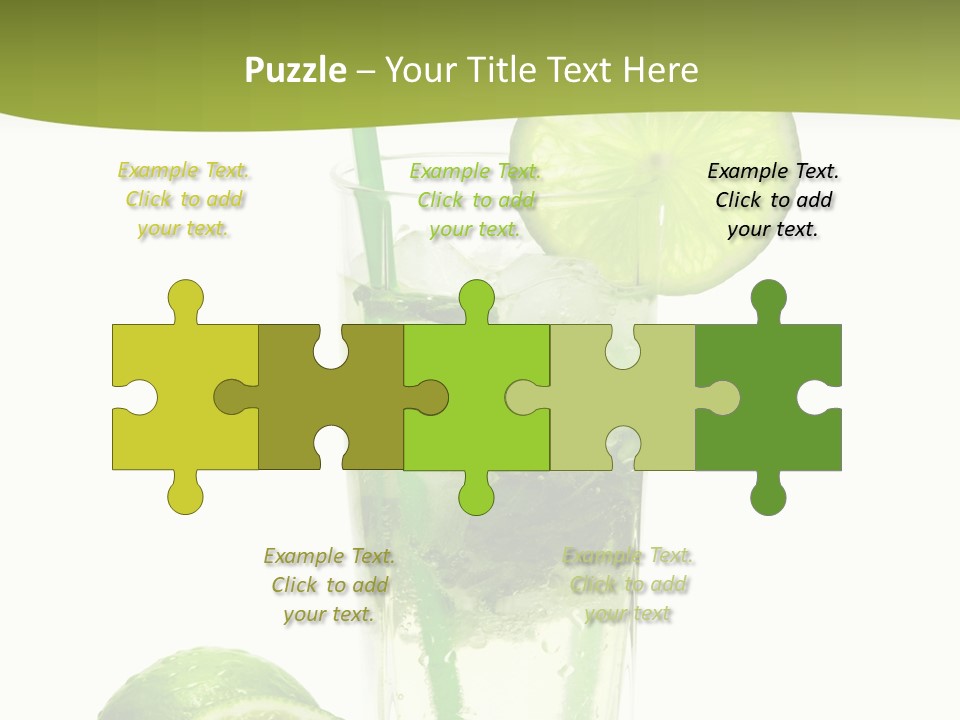 Bar Ice Object PowerPoint Template