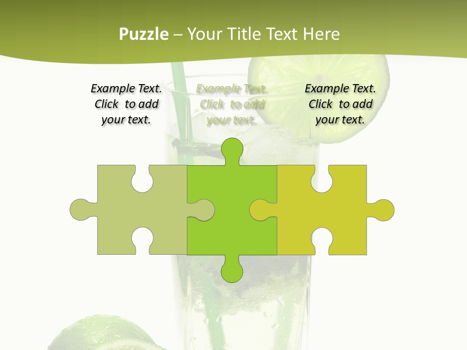 Bar Ice Object PowerPoint Template