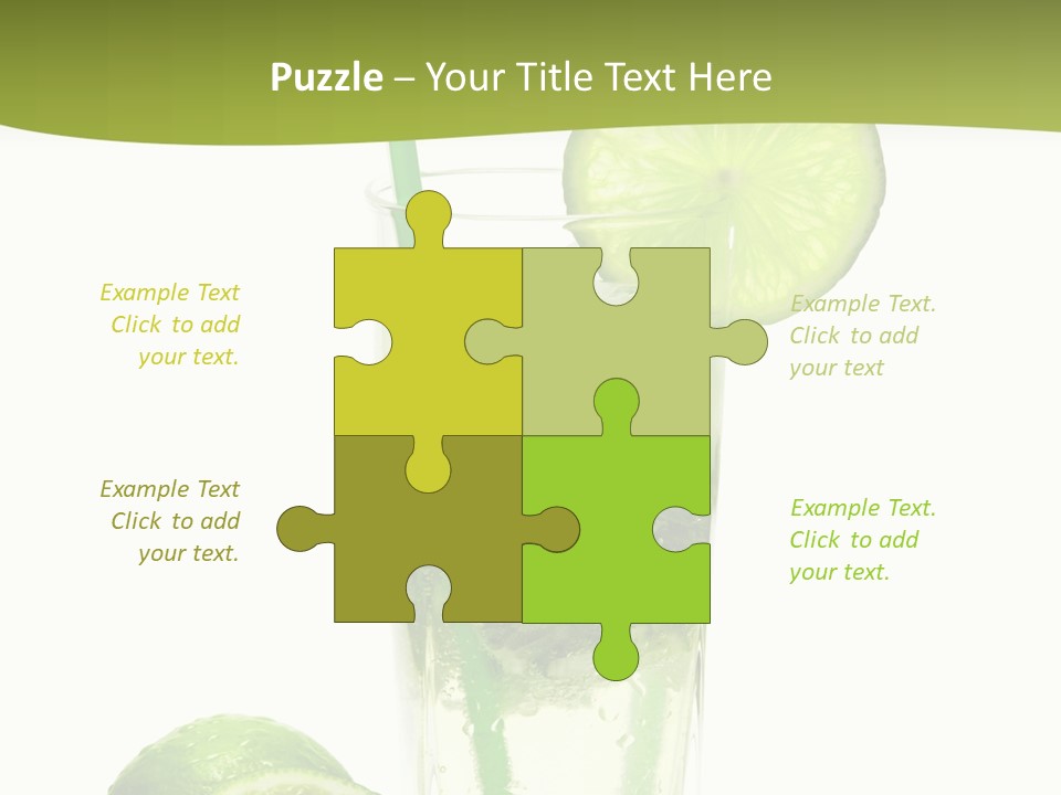 Bar Ice Object PowerPoint Template