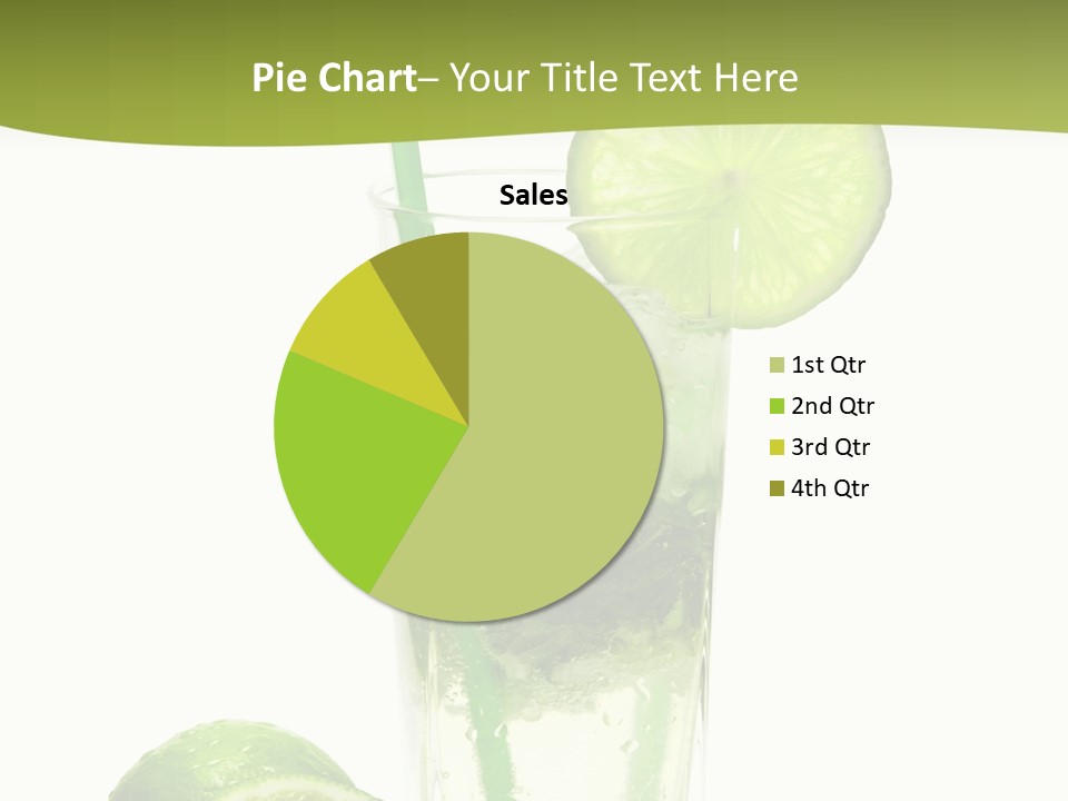 Bar Ice Object PowerPoint Template