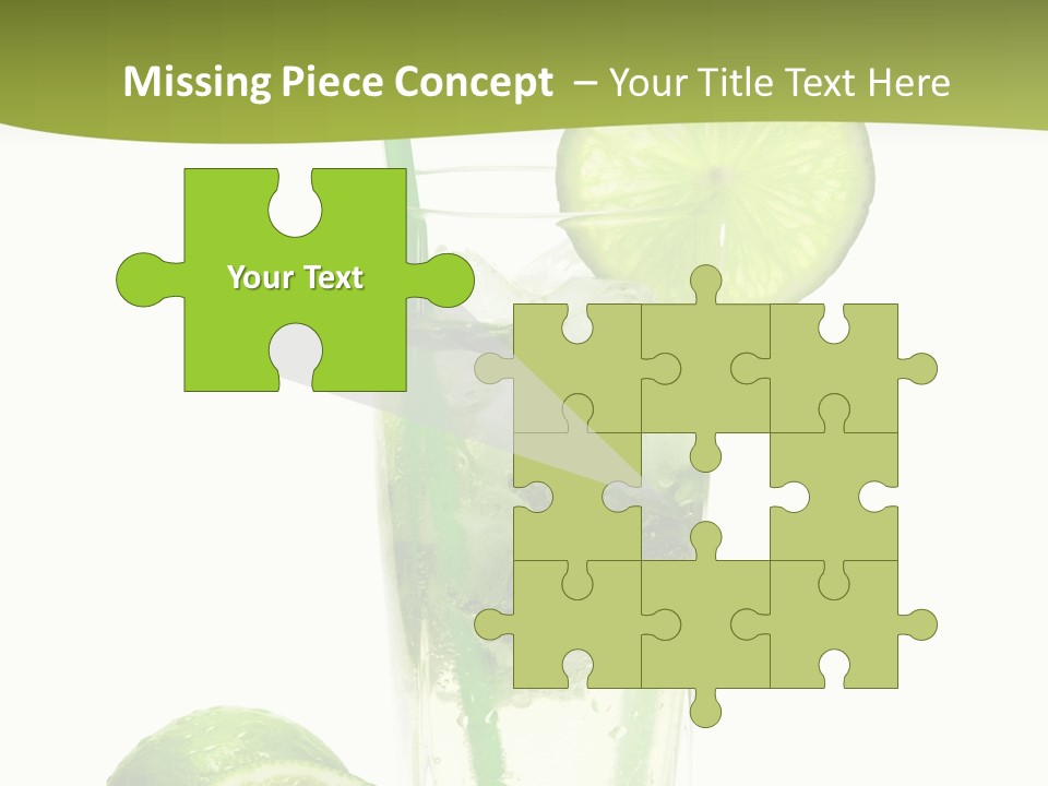 Bar Ice Object PowerPoint Template