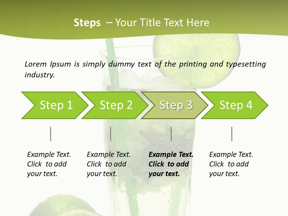 Bar Ice Object PowerPoint Template