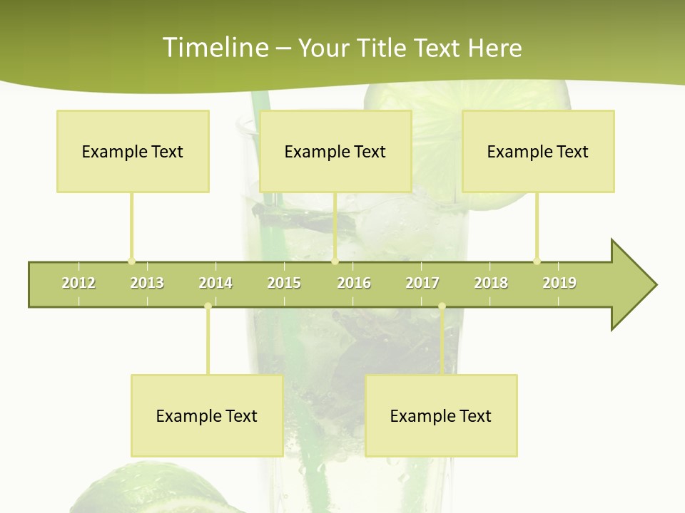 Bar Ice Object PowerPoint Template