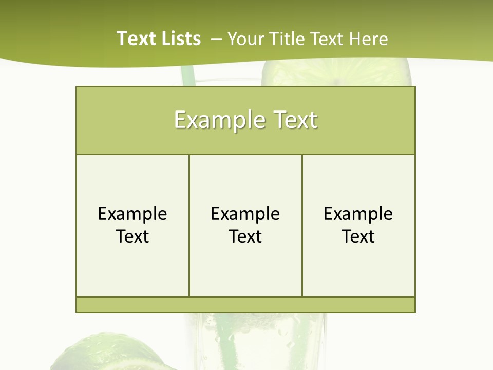 Bar Ice Object PowerPoint Template