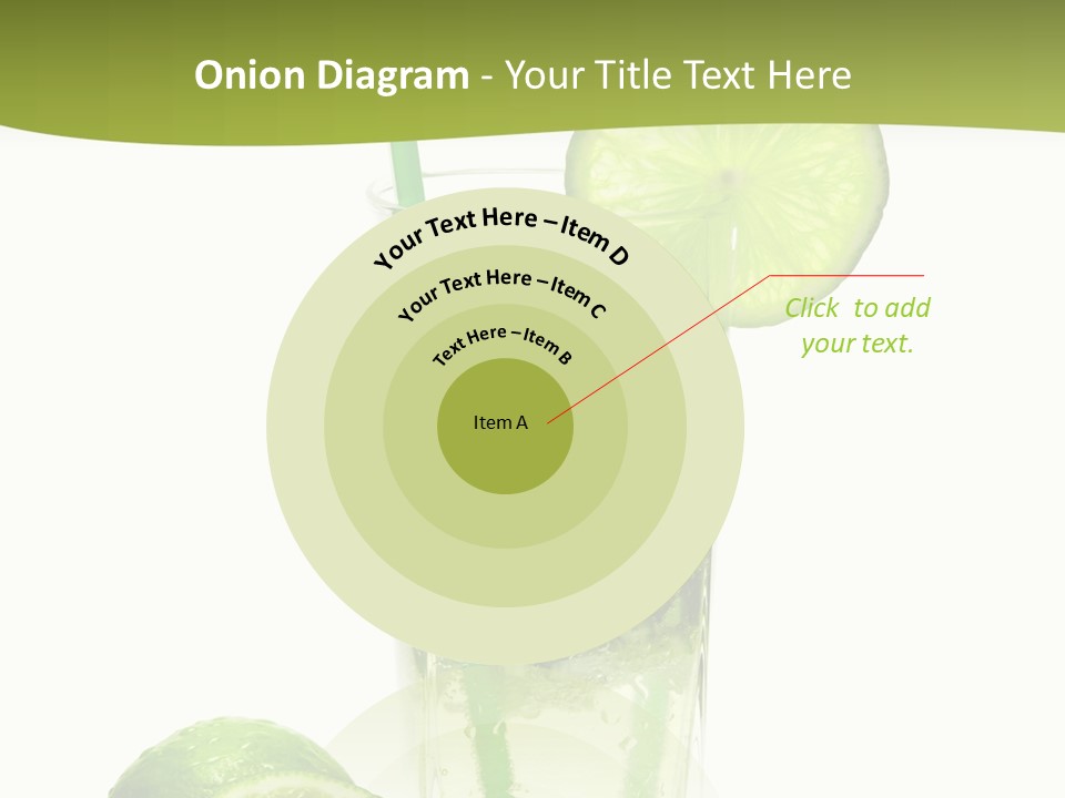 Bar Ice Object PowerPoint Template