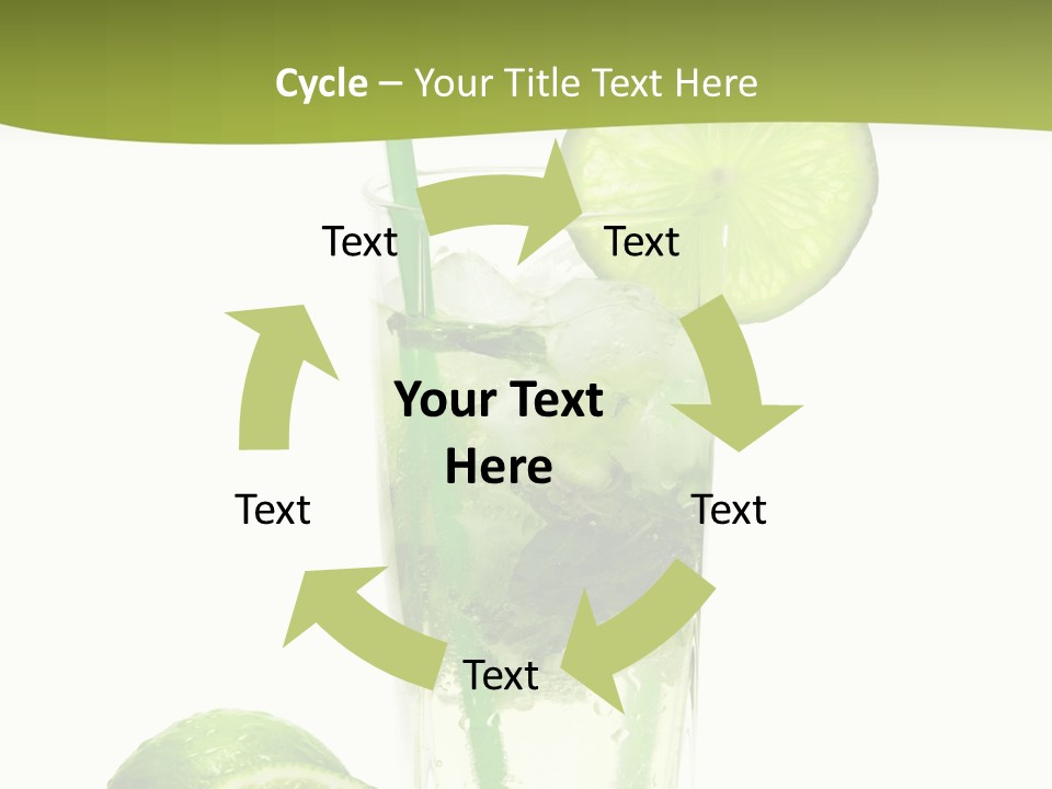 Bar Ice Object PowerPoint Template