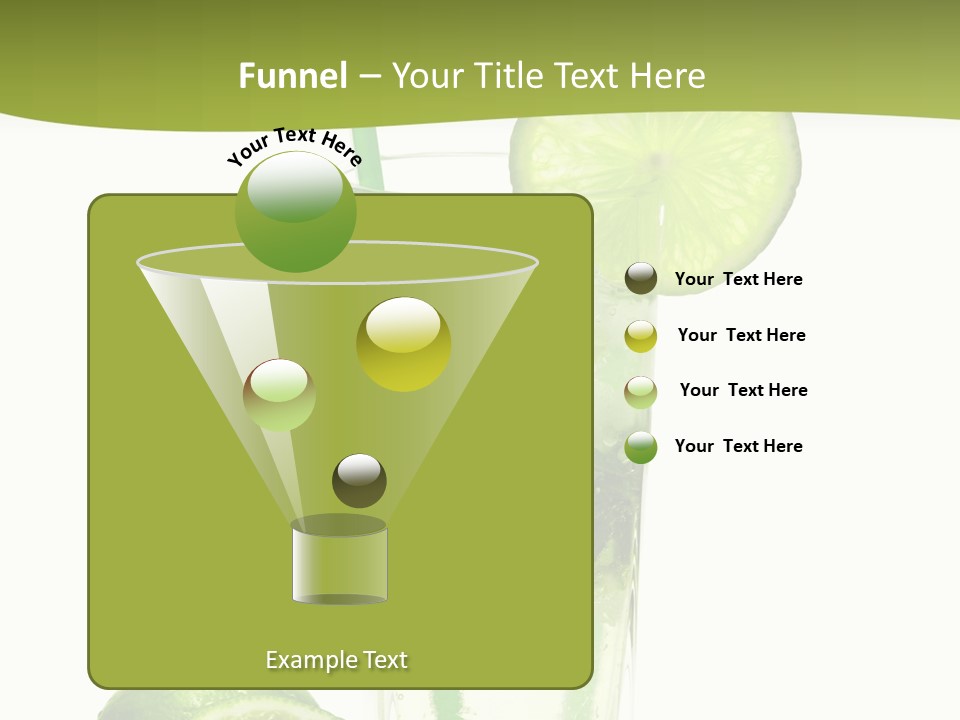 Bar Ice Object PowerPoint Template