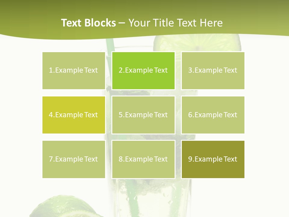 Bar Ice Object PowerPoint Template