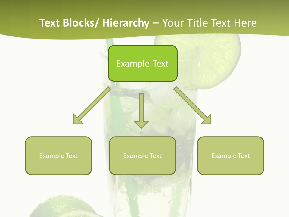 Bar Ice Object PowerPoint Template
