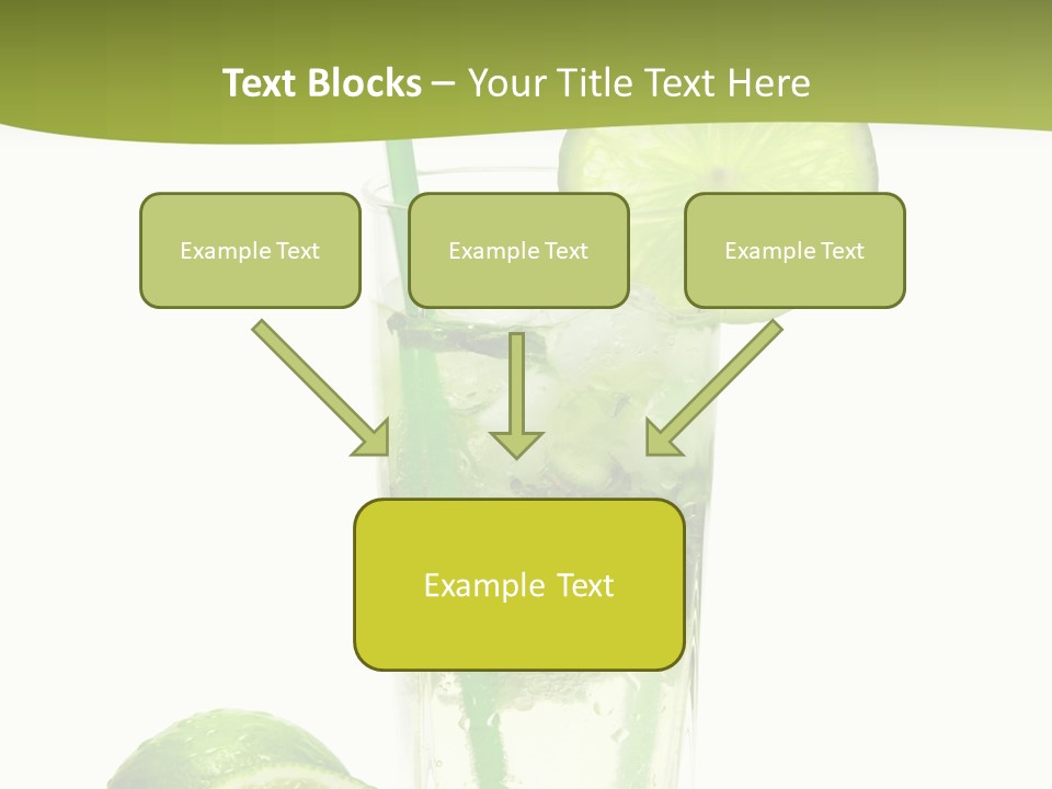 Bar Ice Object PowerPoint Template