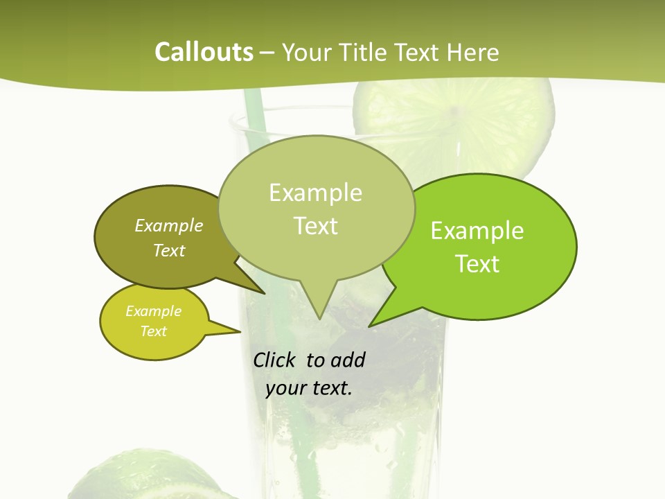 Bar Ice Object PowerPoint Template