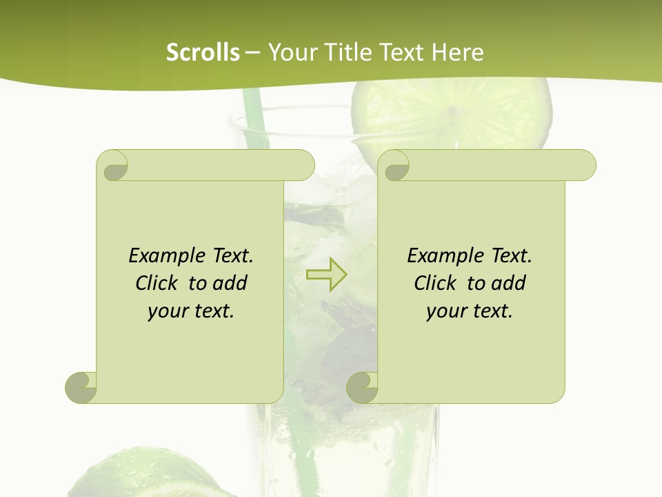 Bar Ice Object PowerPoint Template