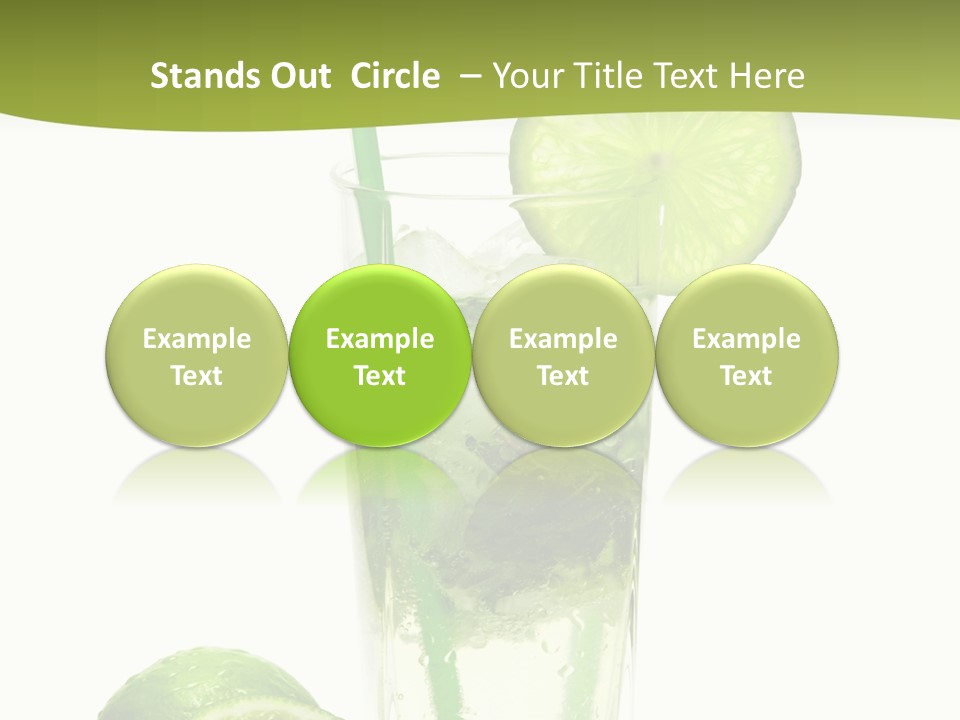 Bar Ice Object PowerPoint Template