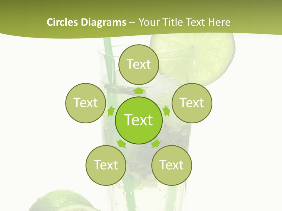 Bar Ice Object PowerPoint Template