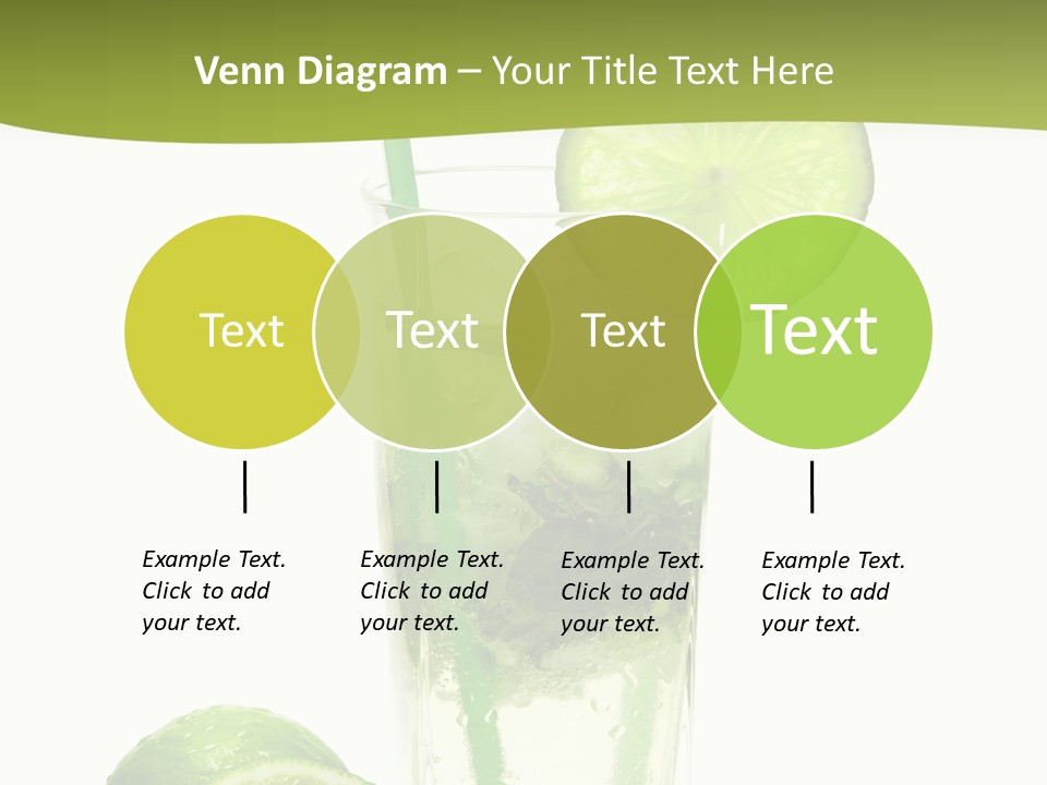 Bar Ice Object PowerPoint Template