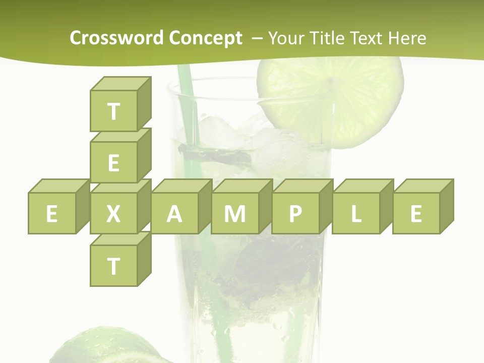 Bar Ice Object PowerPoint Template