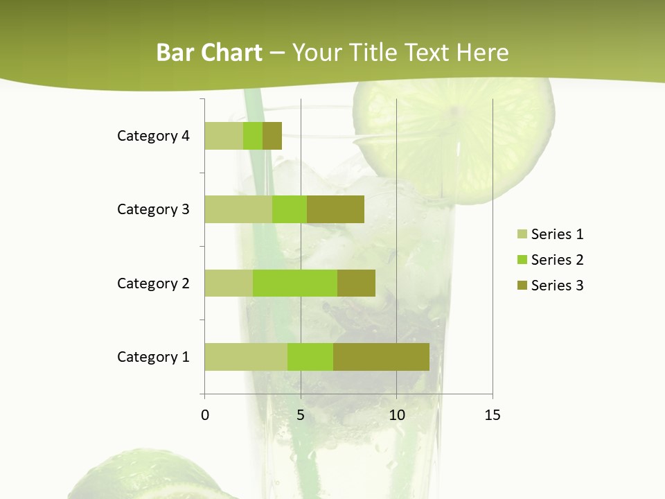 Bar Ice Object PowerPoint Template