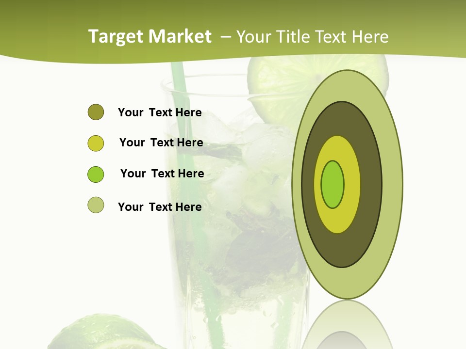 Bar Ice Object PowerPoint Template