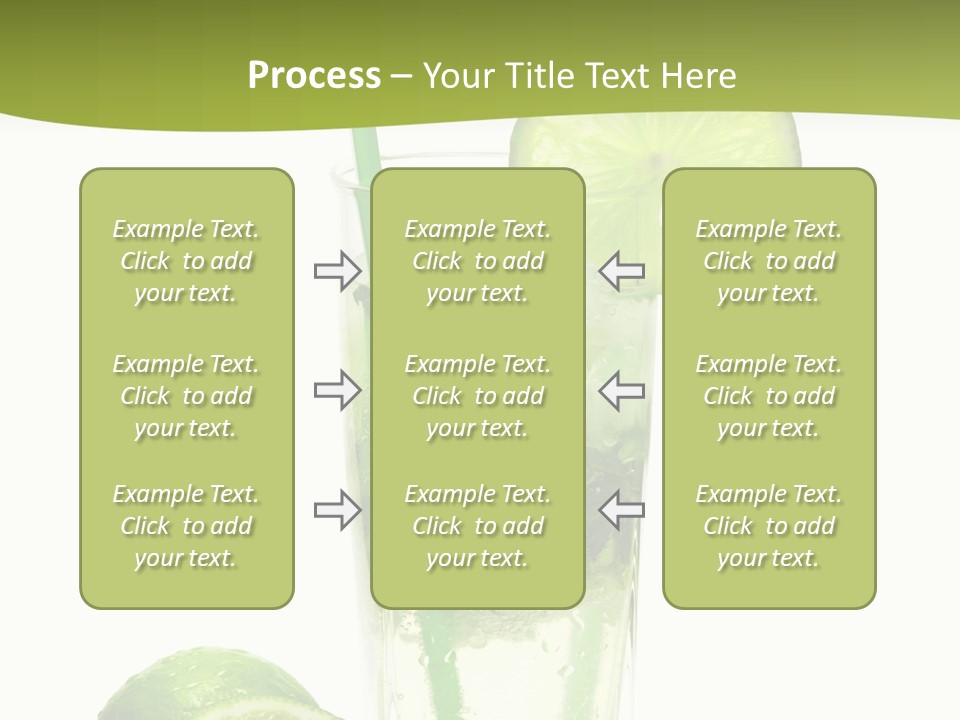 Bar Ice Object PowerPoint Template