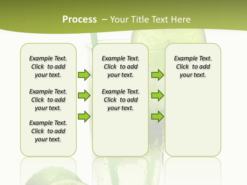 Bar Ice Object PowerPoint Template