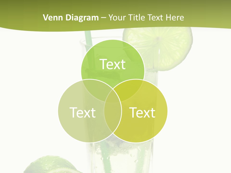 Bar Ice Object PowerPoint Template