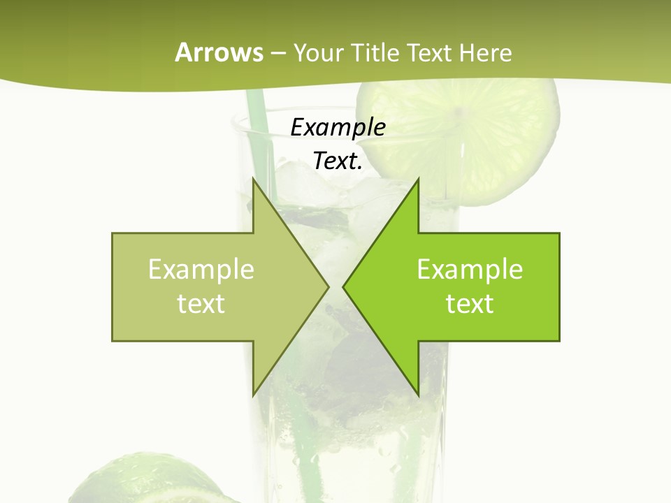 Bar Ice Object PowerPoint Template