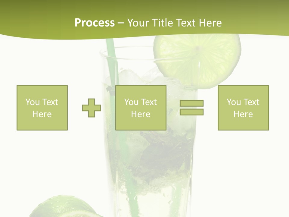 Bar Ice Object PowerPoint Template