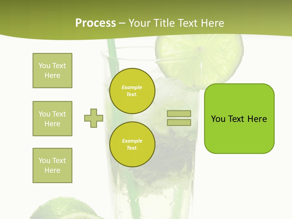 Bar Ice Object PowerPoint Template