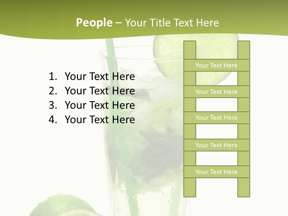 Bar Ice Object PowerPoint Template