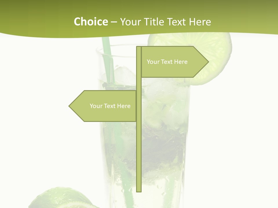 Bar Ice Object PowerPoint Template