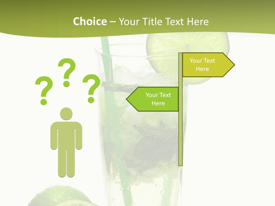 Bar Ice Object PowerPoint Template