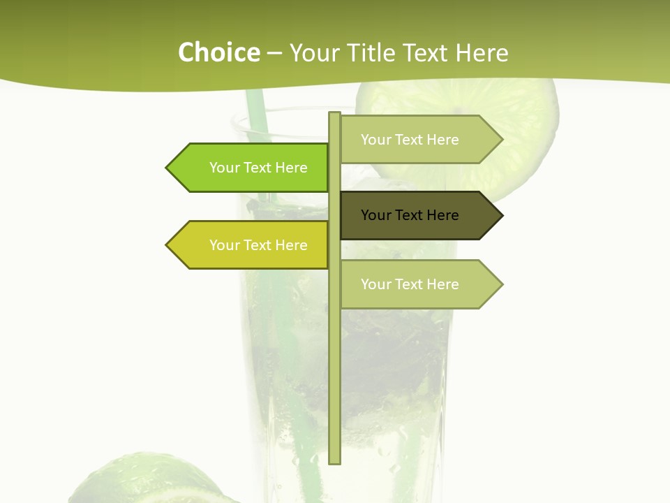 Bar Ice Object PowerPoint Template